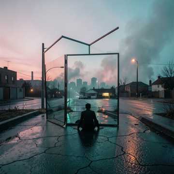 Mirror In The Driveway