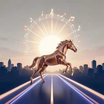 Horse is racing to fullfill its dream