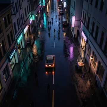Moonlit Taxi